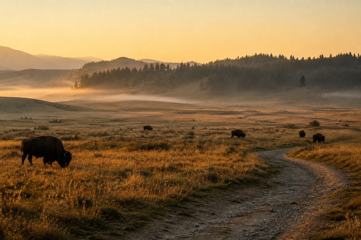 Lamar Valley at dawn